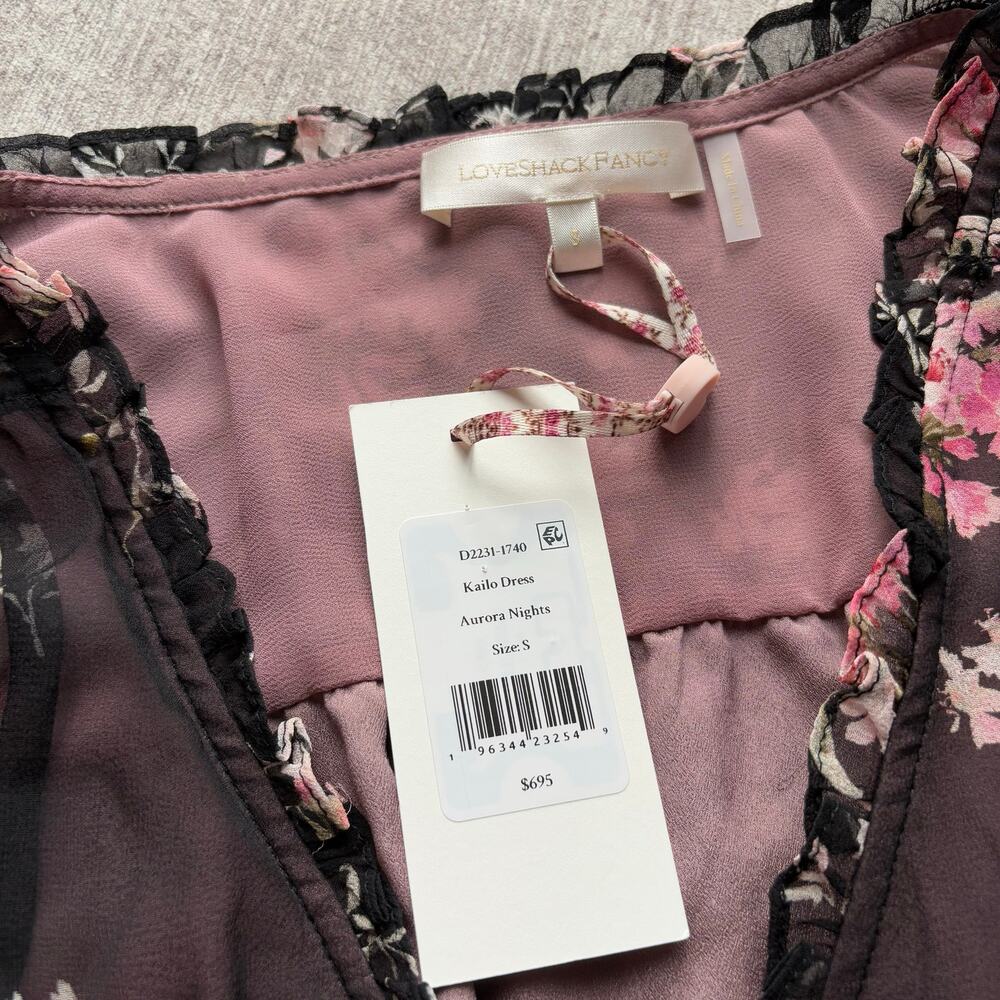 NWT LoveShackFancy Kailo Dress Aurora Nights - Picture 2 of 5